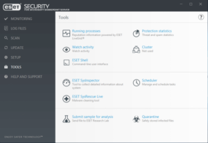 ESET Security para Microsoft SharePoint Server panel de control