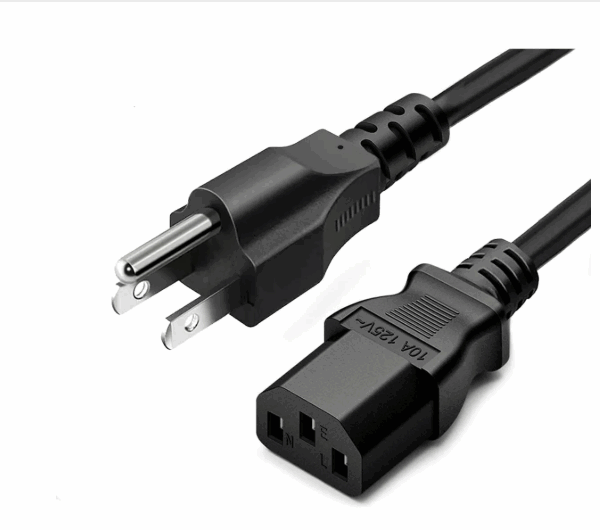 Cable DELL de Alimentacion para Fuente de Poder de Servicio Pesado de 3 Clavijas y 1mt. Soporta hasta 15 Amp