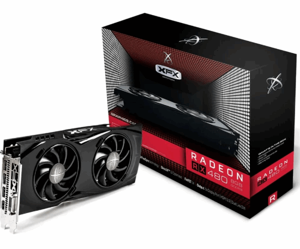 Tarjeta Gráfica Radeon Rx 480pbl Vz4 Rs 8g D5 Hs Bp 3xdp
