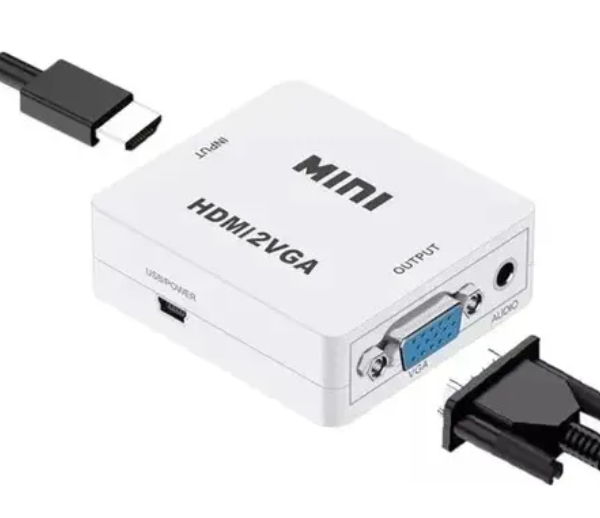 ADAPTADOR CONVERTIDOR SPIDERTEC VGA A HDMI 1080P