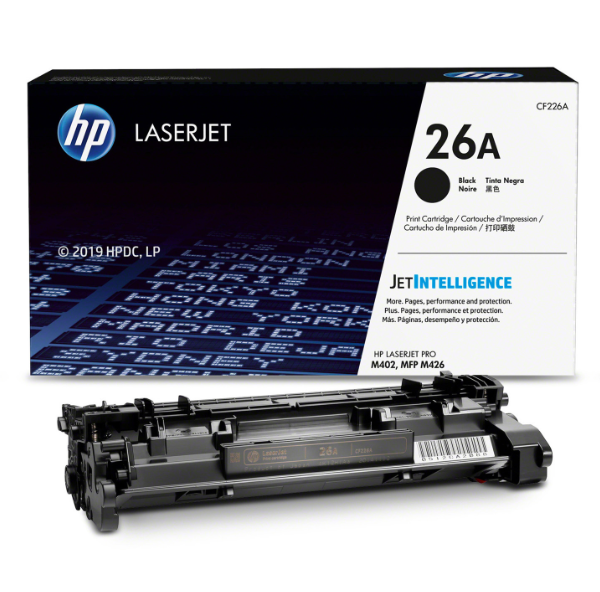 Hp 26a Black Laserjet Toner Cartridge